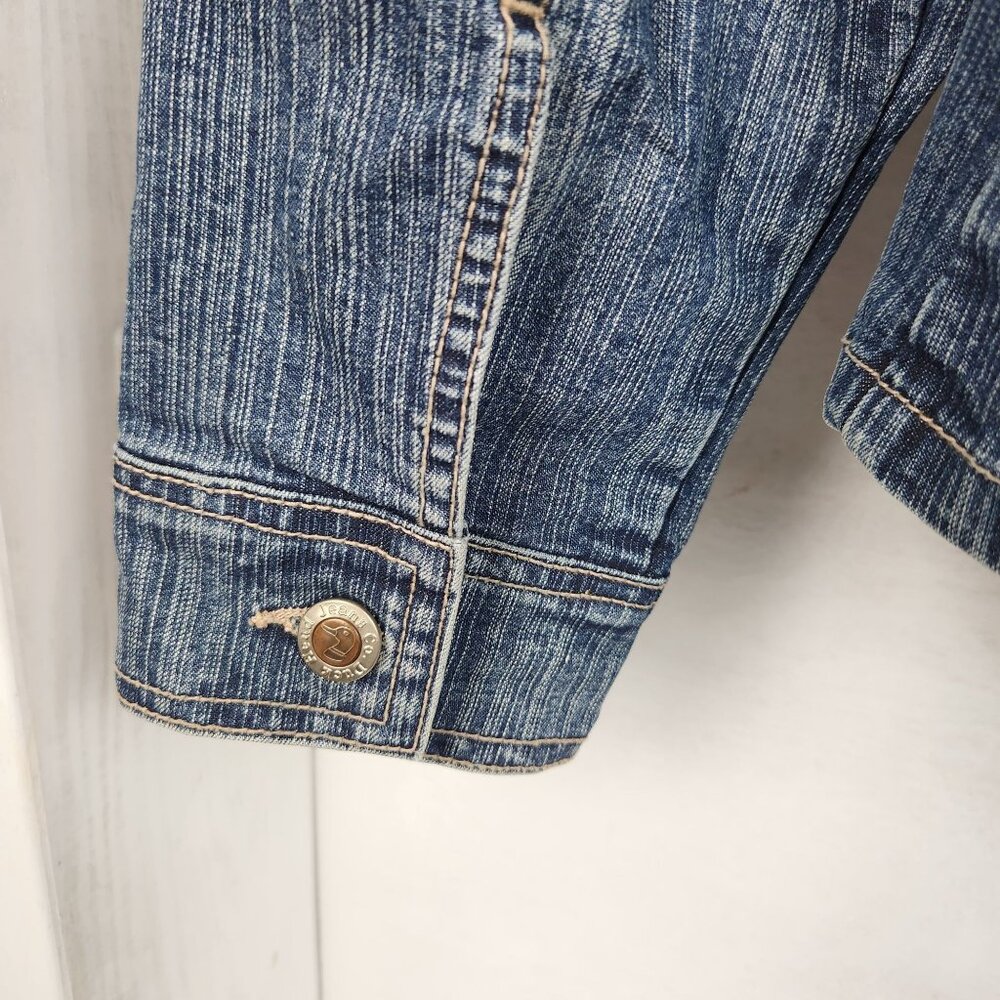 Duck Head Jeans Co. Stretch Medium Wash Denim Jacket Small, Button Down, 90s/Y2K - Picture 5 of 8